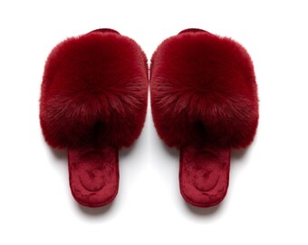 fluffy outdoor slippers