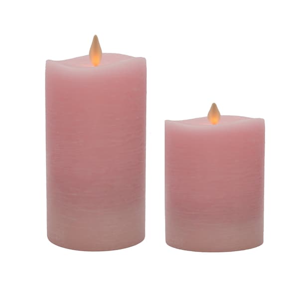 Pink Flameless Candles Etsy
