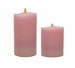 Wave Pink Flameless  Candle, Flickering ,Real Wax Pillars & Moving Flame Wick LED Candles and Remote Control 