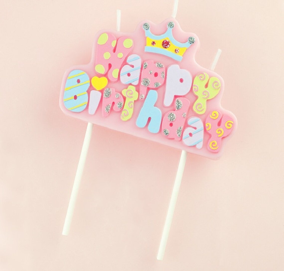 Birthday Candles Cake Toppers Birthday Cake Candle Etsy