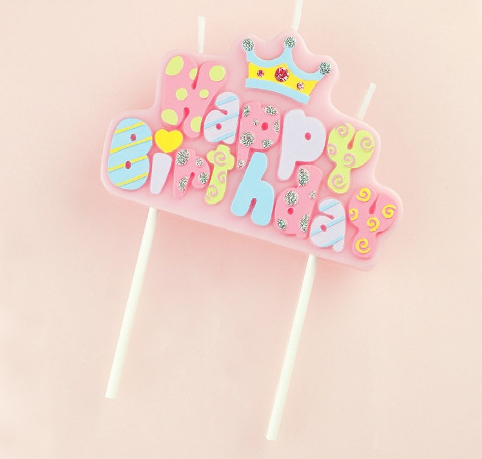 Birthday Candles Cake Toppers Birthday Cake Candle Etsy UK
