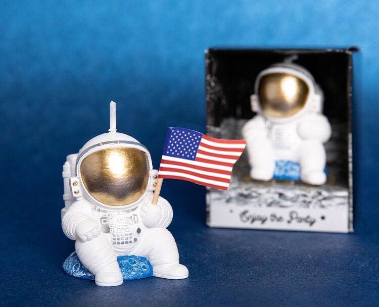 5er Set Weltraum Cake Topper - Astronaut & Rakete Deko Für Kuchen & Cupcakes