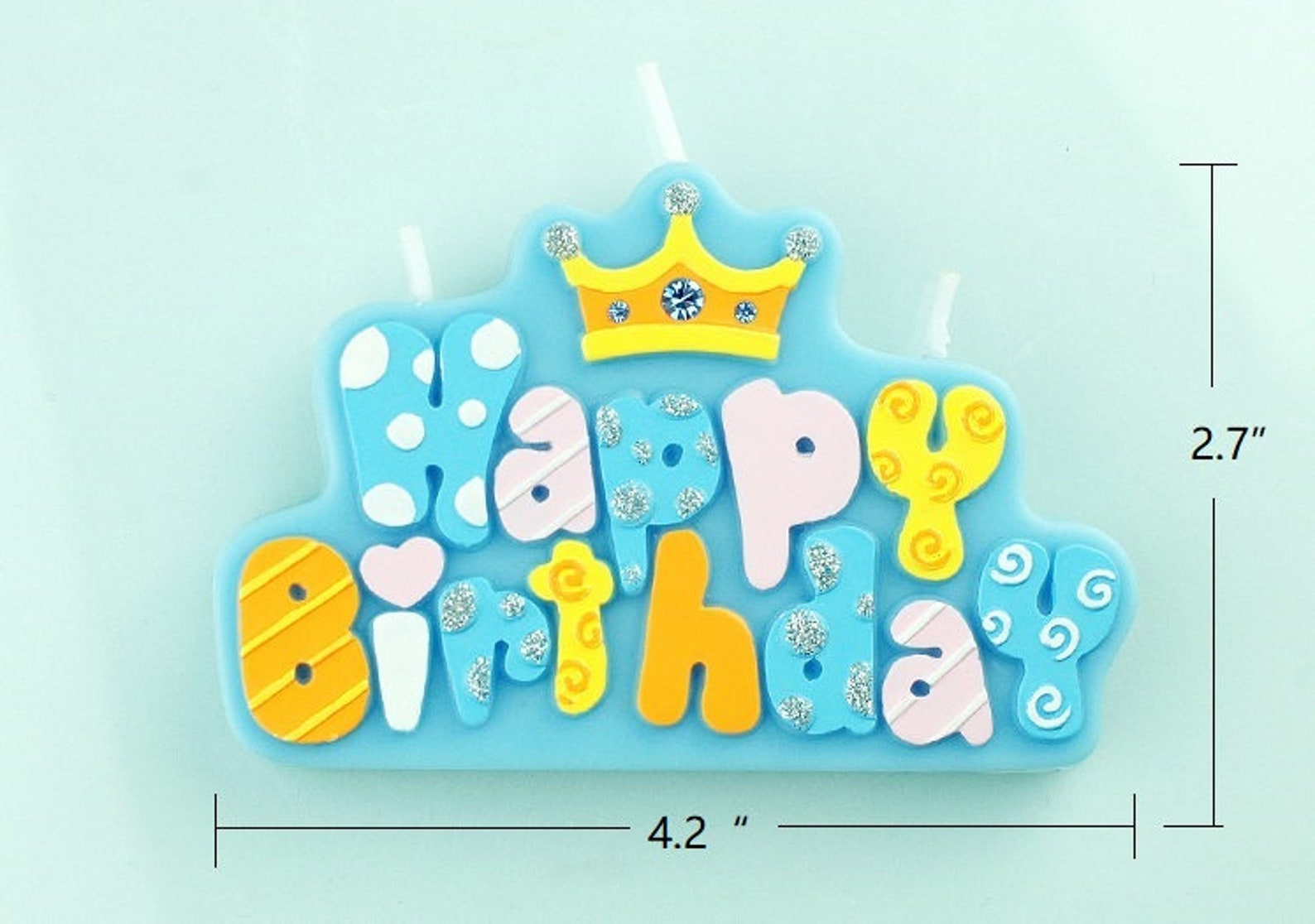 Birthday Candles Cake Toppers Birthday Cake Candle Etsy
