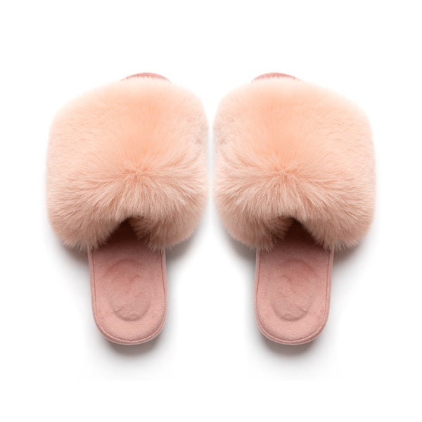 fur nike slides women