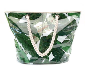 Palm Leaf Tote Bag/ Beach Tote /Tropical/Over sized beach bag