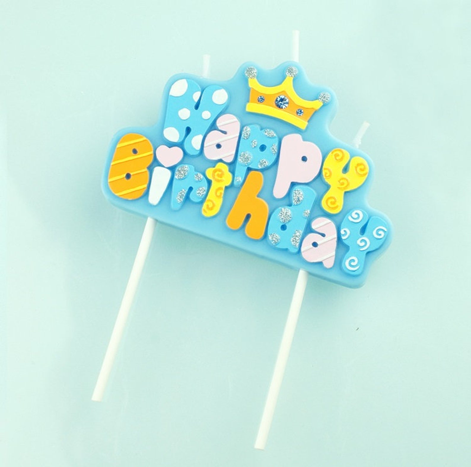 Birthday Candles Cake Toppers Birthday Cake Candle Etsy UK
