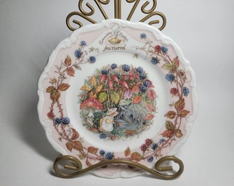 Royal Doulton Autumn The Afternoon Tea Plate by Brambly Hedge.