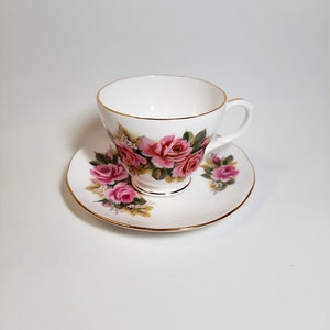 Duchess bone china England floral tea cup and saucer