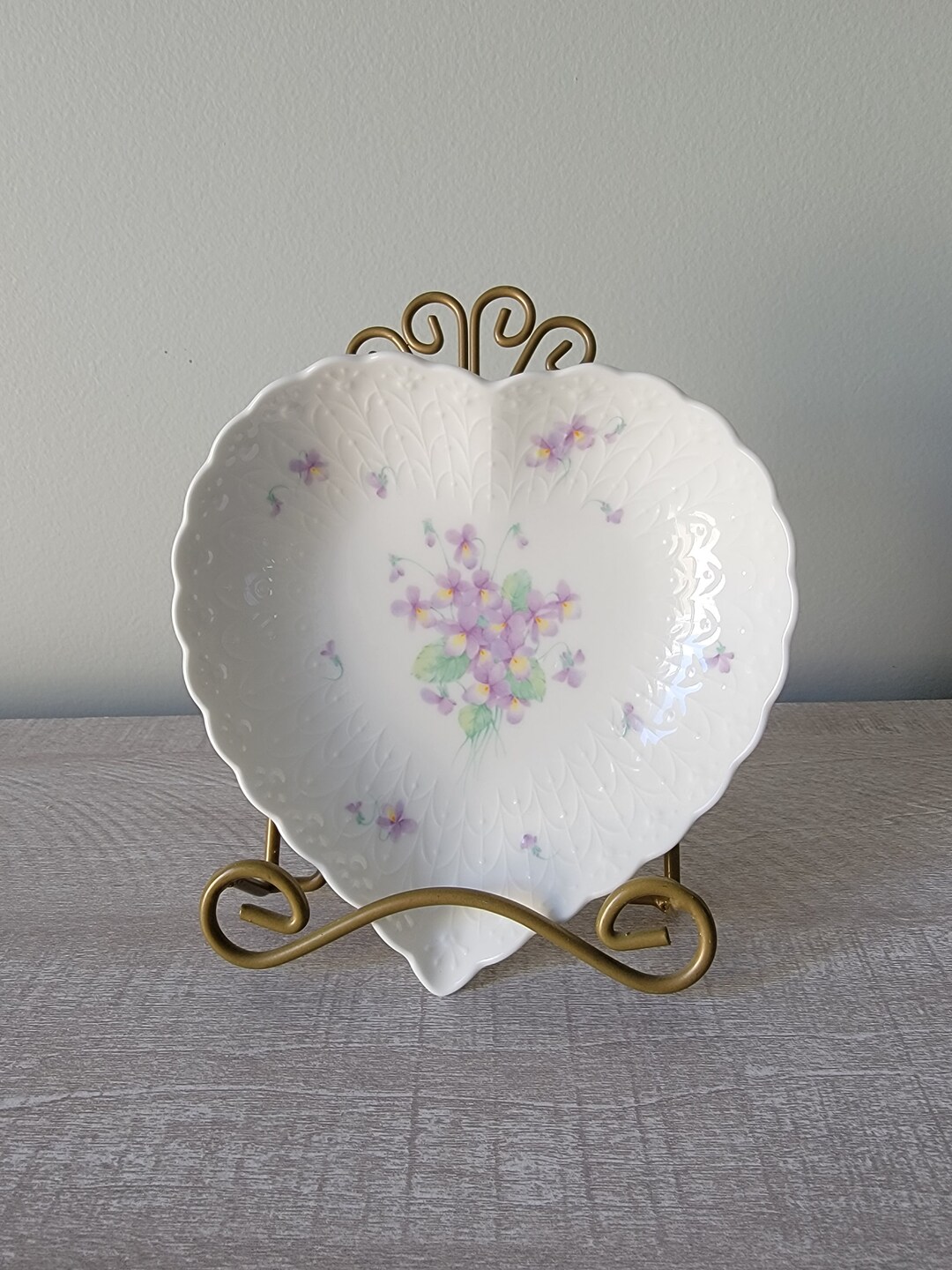 Mikasa Japan With Love Porcelain Heart Plate Etsy