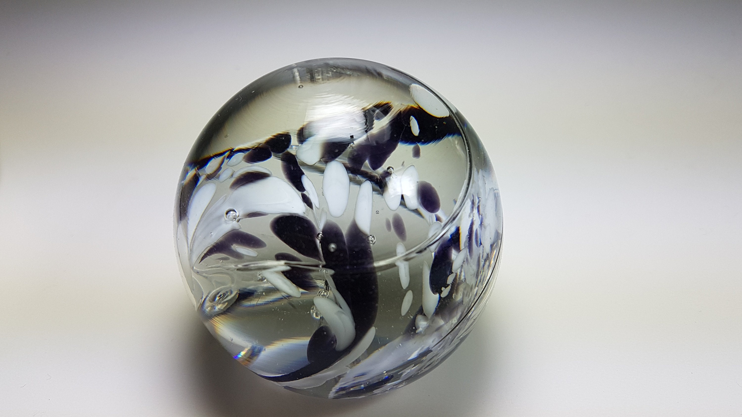 Paperweight Glass Ball Colorful Solid Decor Glass Sphere / K29 Etsy