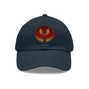 Leather Dragon Patch Dad Hat