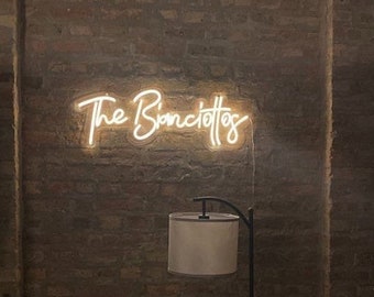 Aangepaste neon teken, bruiloft neon licht, gepersonaliseerde neon teken bruiloft, neon licht teken, bruiloft lichten