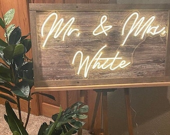 Neon Schild ,Custom Neon Schild , Neon Schild Hochzeit , Neon Schild Custom , Neon Schild Schlafzimmer , Neon Licht , Neon Namensschild , LED Schild , Hochzeit Schilder