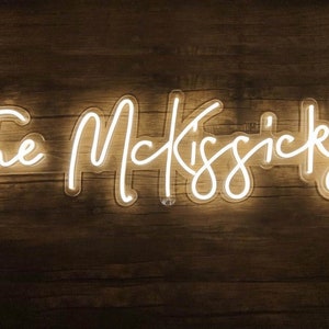 Custom Neon Sign for Wedding, Custom Name Neon Sign, Wedding Neon Sign, Neon Sign Custom, Wedding Gift for Friends and Family