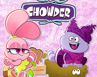 Chowder and Panini Vinyl Stickers