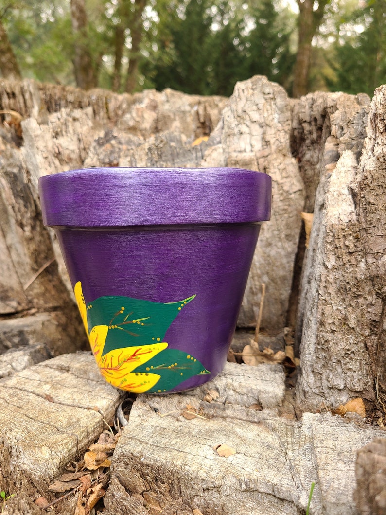 Sunflower Garden Pot Etsy