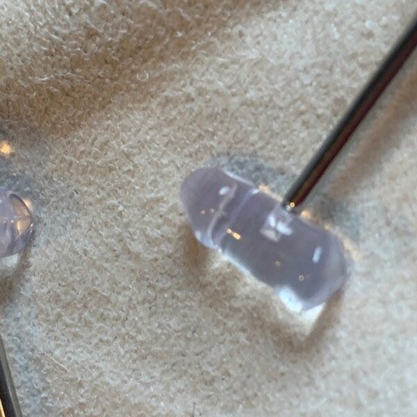 Clear Penis 14 Gauge Tongue Ring