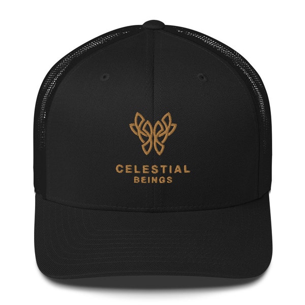 Fitness Trucker Hat Adjustable Celestial Beings Logo Cap, Stylish Workout Gear for Men & Women, Perfect Gift for Active Moms  Dads, fashion