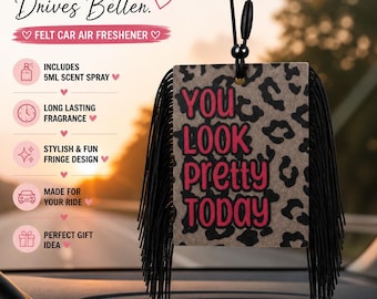You Look Pretty Today Freshie, Inspirational Car Air Freshener, Girly Car Decor