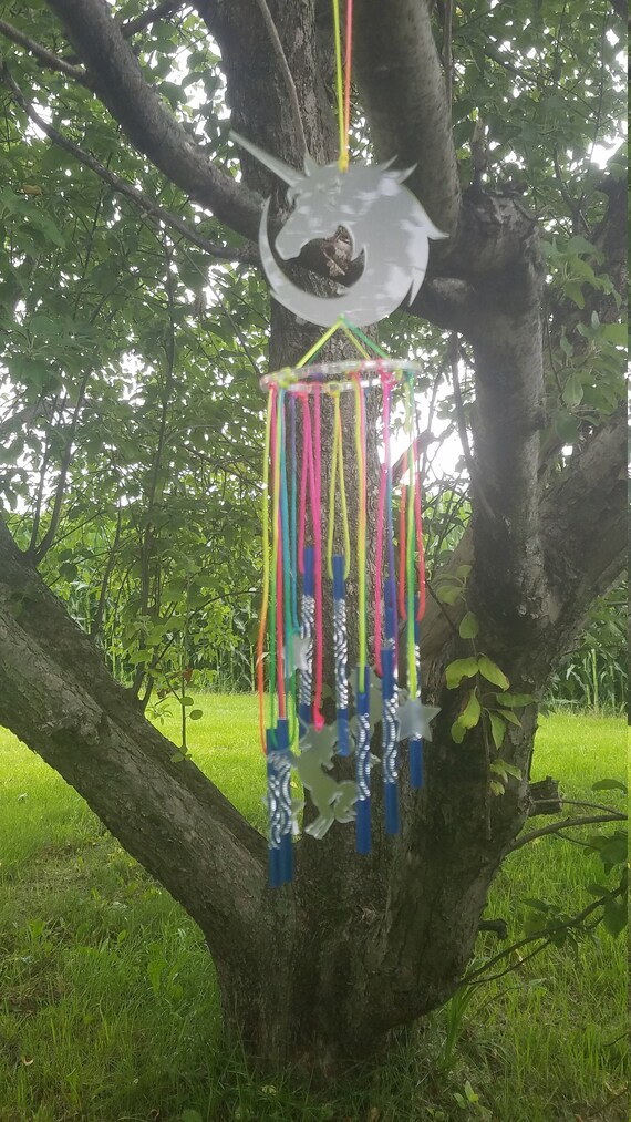 Acrylic Unicorn Wind Chime Etsy