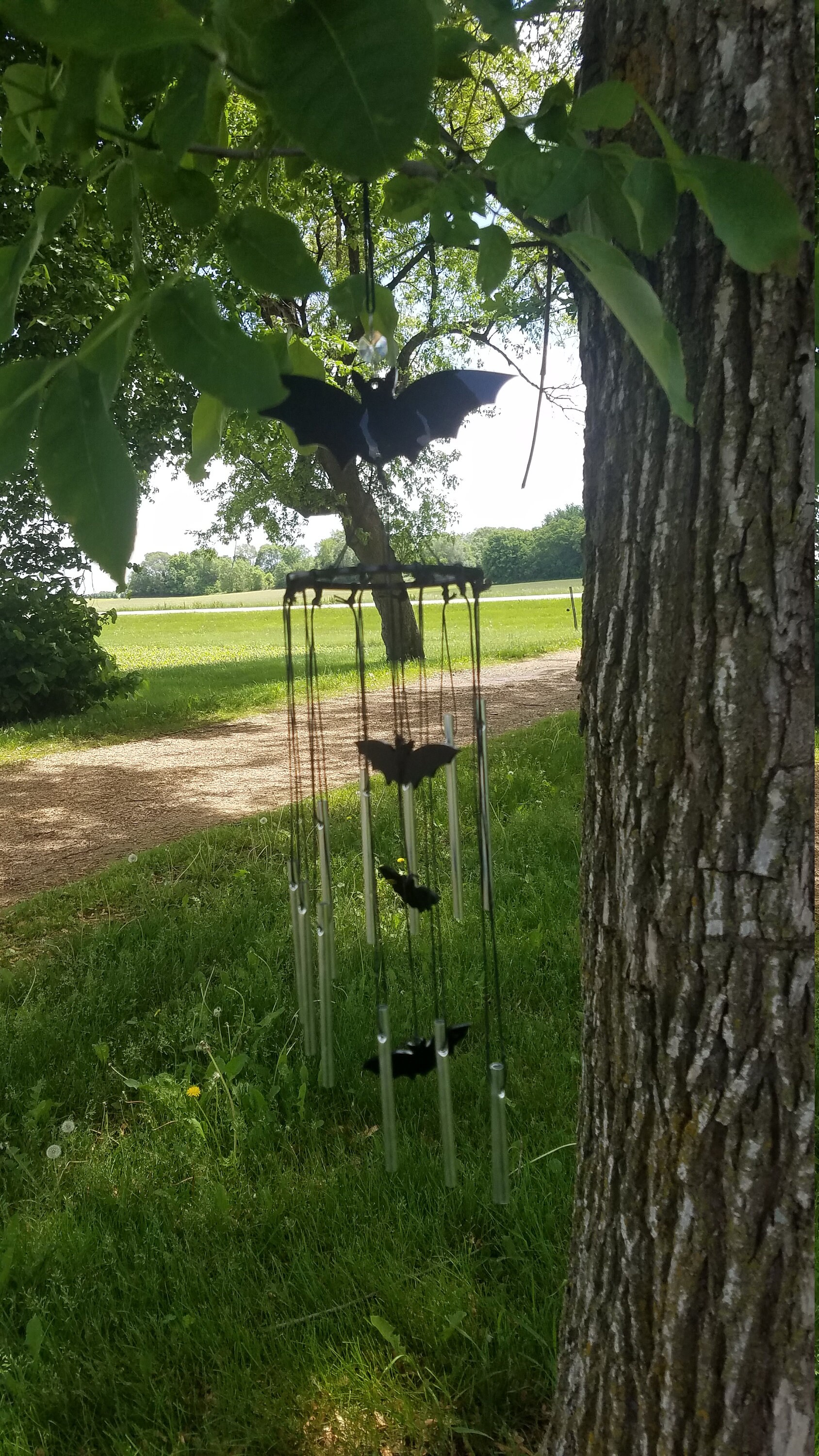 Acrylic Bat Wind Chime Etsy