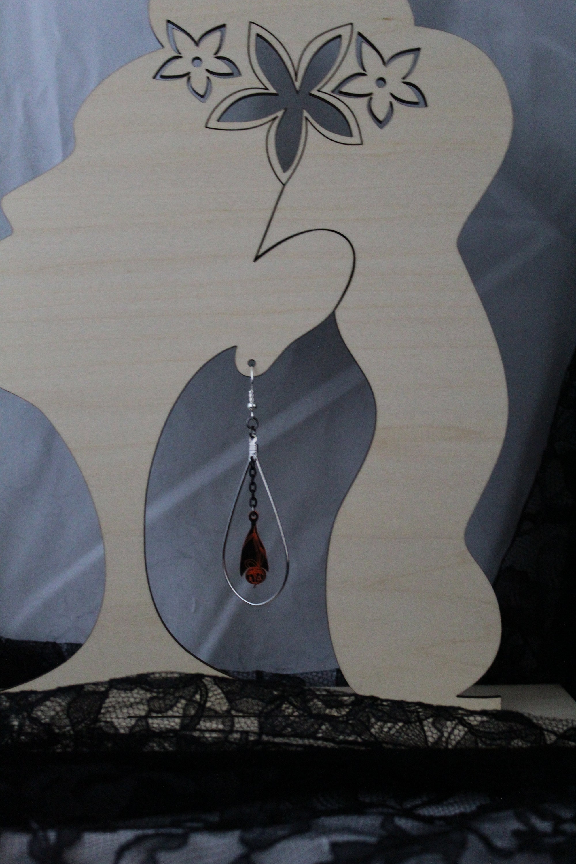 Earring Display Head Silhouette Etsy