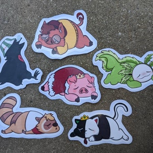 Sleepy Dream SMP Stickers | Technoblade, Ranboo, Dream, Philza, Tommyinnit, Wilbur Soot