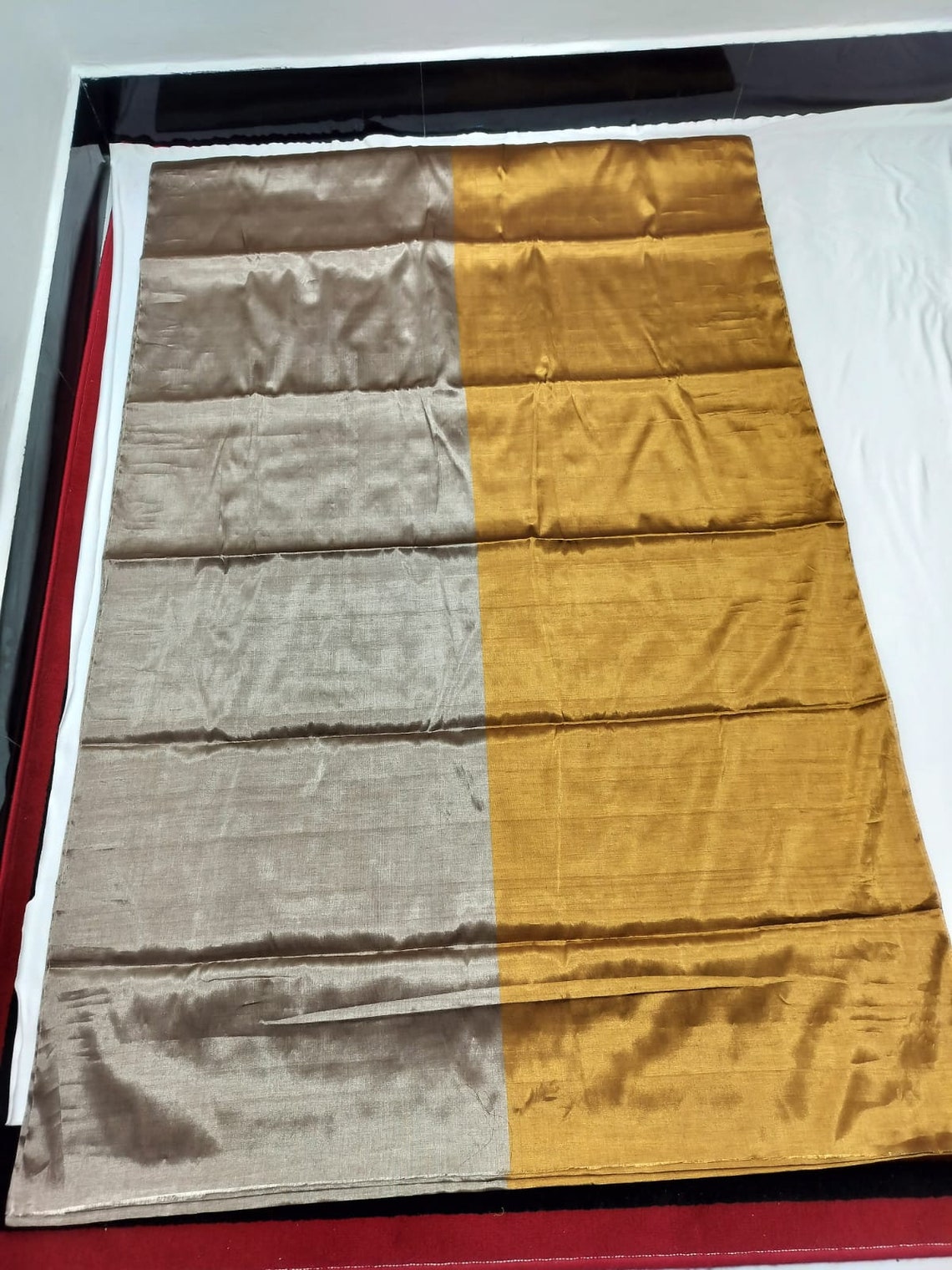Chanderi Silk Saree with Zari Woven Peacock Pattern