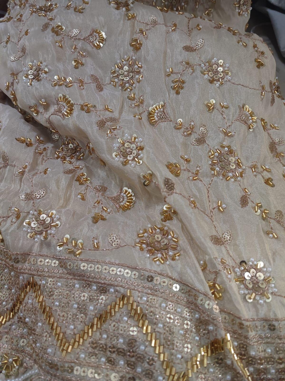Ivory Soft Silk Ready To Wear/Easy Saree