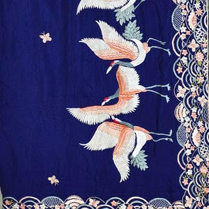 Handmade Parsi Authentic Saree, Pure Silk Banarasi saree, Parsi handcrafted ,wedding saree, hand embroidered blouse, Pure crepe de Chine