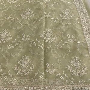 Handmade Pastel Chikankari Saree | Pure organza Chikankari Saree | Bridal Wedding Saree | bridesmaid Lucknowi Saree | Chikankari Saree USA