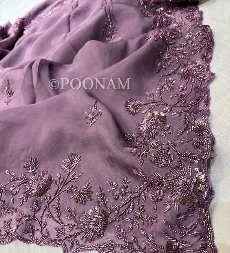 MAUVE SAREE main image 1
