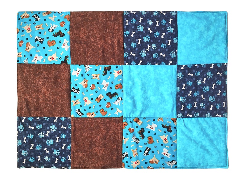 Pet Quilt Puppy Love Blue