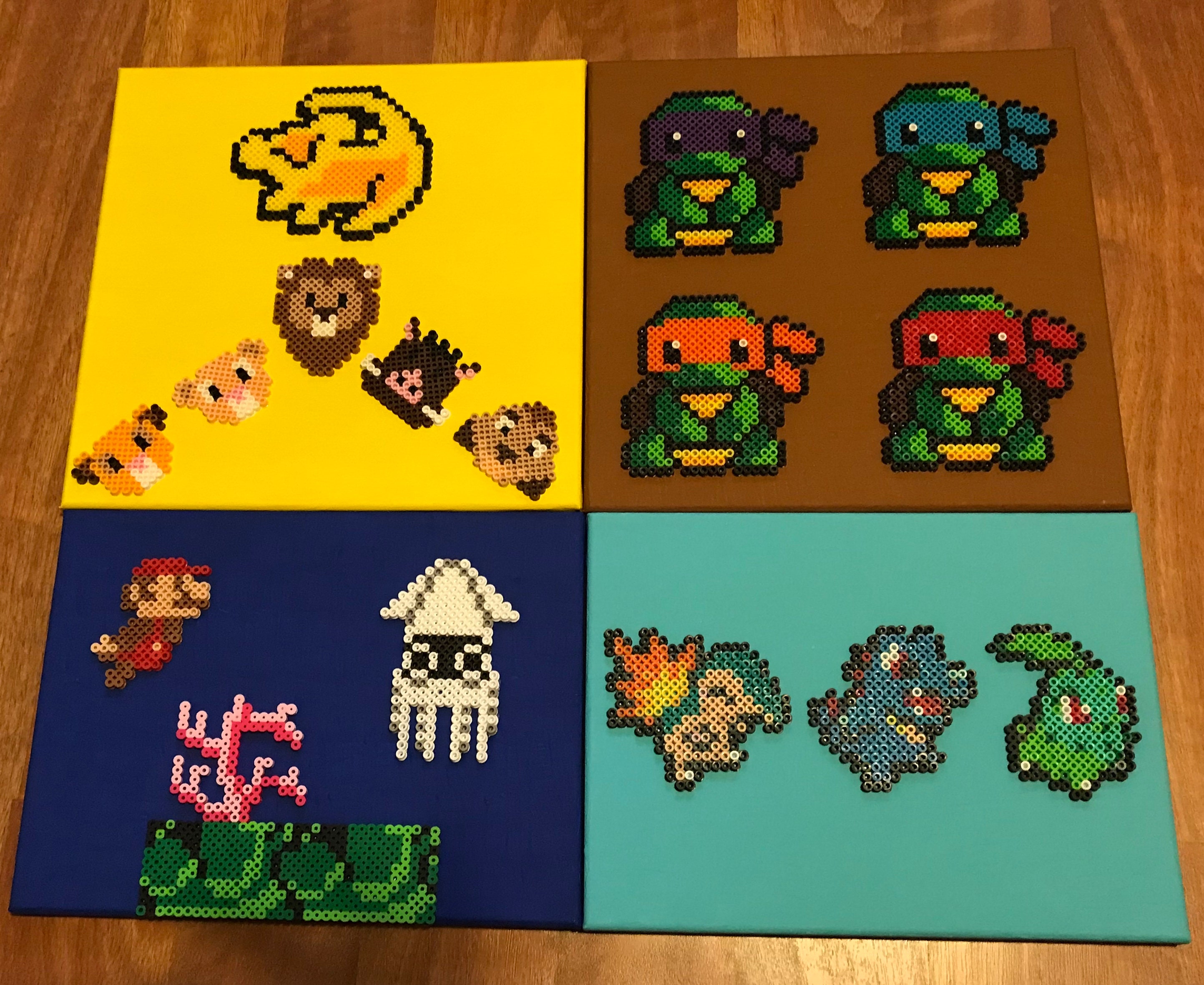 Perler beads on canvas discount