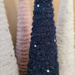 Christmas yarn trees | Chenille Yarn cone trees | Holiday decoration