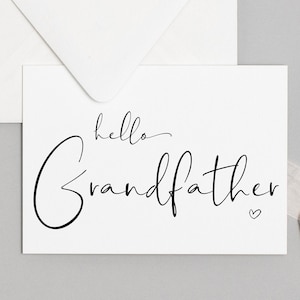 Biglietto di annuncio del bambino, rivelazione della gravidanza per il futuro padre nonno, progettazione digitale, carte scaricabili, stampabili, sono incinta, famiglia
