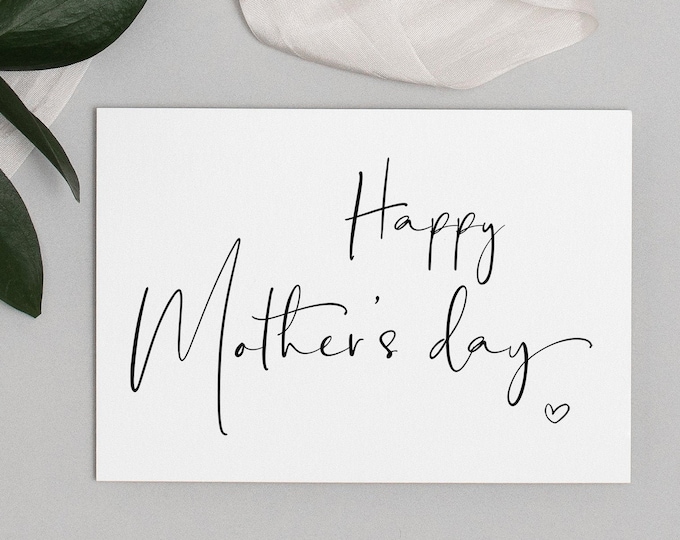 Happy Mothers Day Card Mom Printable
