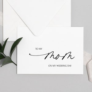 Carta scaricabile digitale per mia mamma il giorno del mio matrimonio, regalo di nozze per la madre, mamma delle spose, mamma degli sposi, download, madre della sposa fai da te