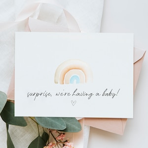 Faire-part de grossesse pour la famille, Faire-part de naissance, Conception numérique, Carte téléchargeable, Cartes imprimables, Je suis enceinte, Je suis enceinte, J'ai un bébé