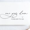 One Year Down Forever to Go Happy Anniversary Printable Card, 1st ...