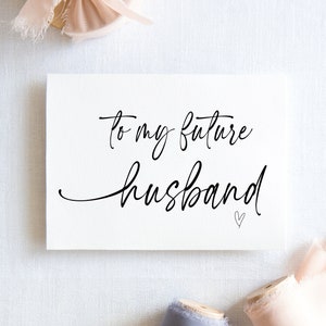 Digital To My Groom On Our Wedding Day Printable Digital Card, To My Future Husband, Gift for Bride Husband From Bride, Instant Download image 1