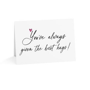 Personalised Pregnancy Announcement Best Hugs Parents Card for Family, Customised Grandparents to Be, Custom Baby on the Way, Im Pregnant