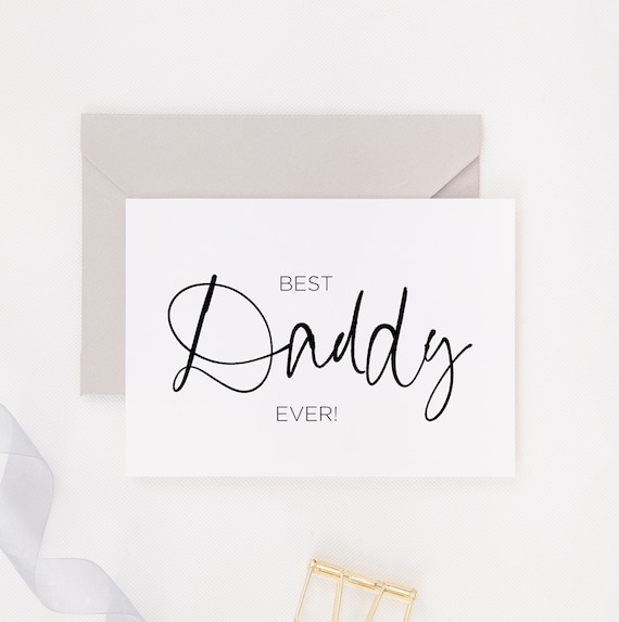 Printable Happy First Fathers Day Downloadable Card Best | Etsy