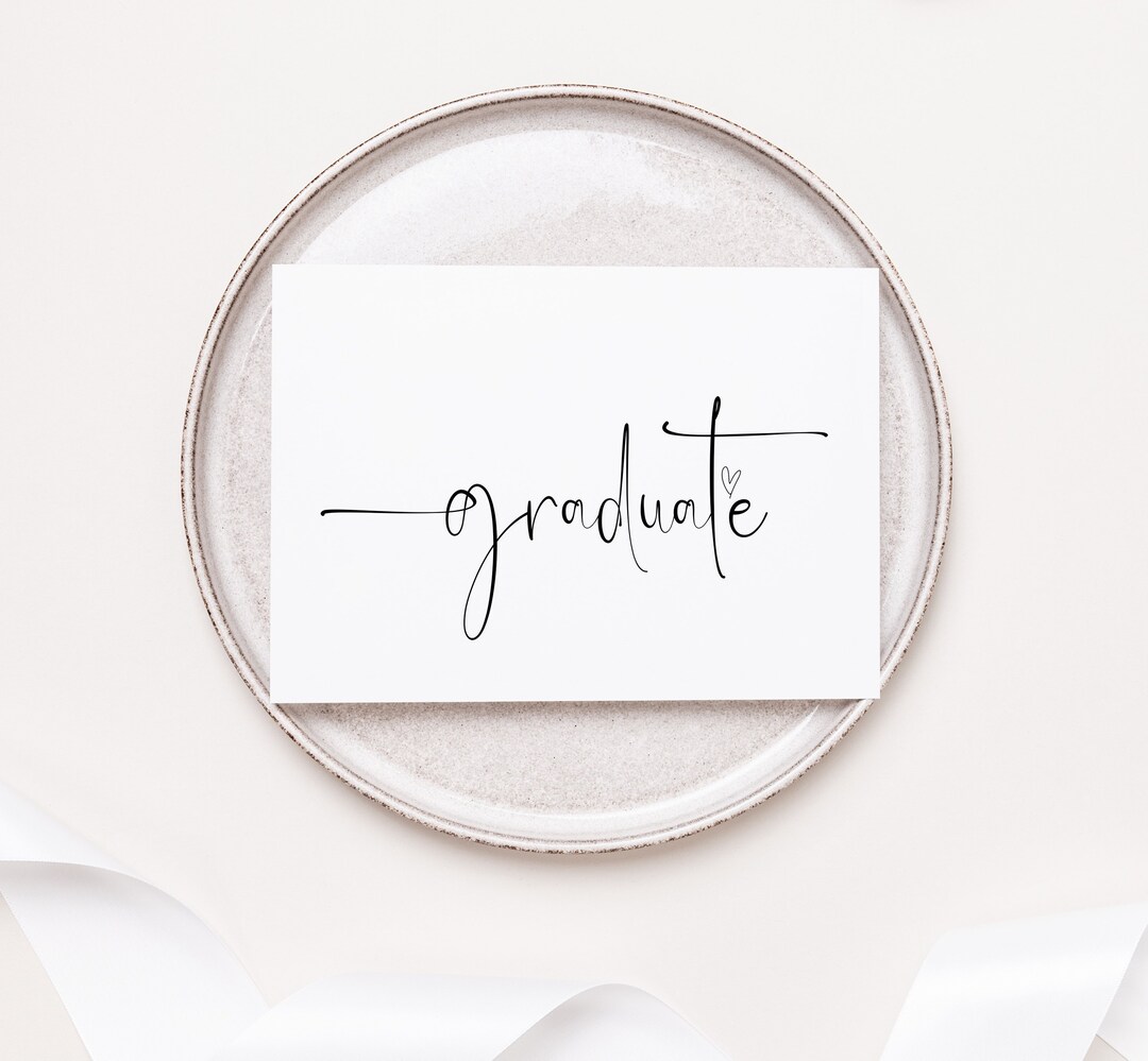 Printable College Graduation Congratulations Card, High School Grad ...