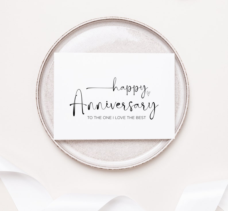 Printable Happy Anniversary Card for Husband, 1st Wedding Anniversary ...