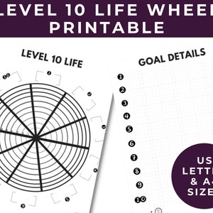 Level 10 Life - Wheel of Life Assessment - Fillable Printable Life Balance Wheel