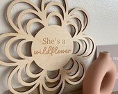 Wicker flower - she s a wild flower decor