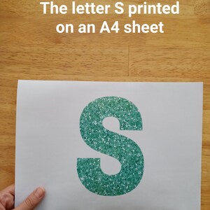 Green Glitter Letters and Numbers, Green Glitter Alphabet, Green ...