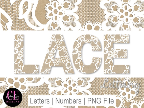 Lace Letters and Numbers, Lace Alphabet, Lace Letters, Pretty Lace Alphabet, Lace Printable Letters, Lace Letters PNG