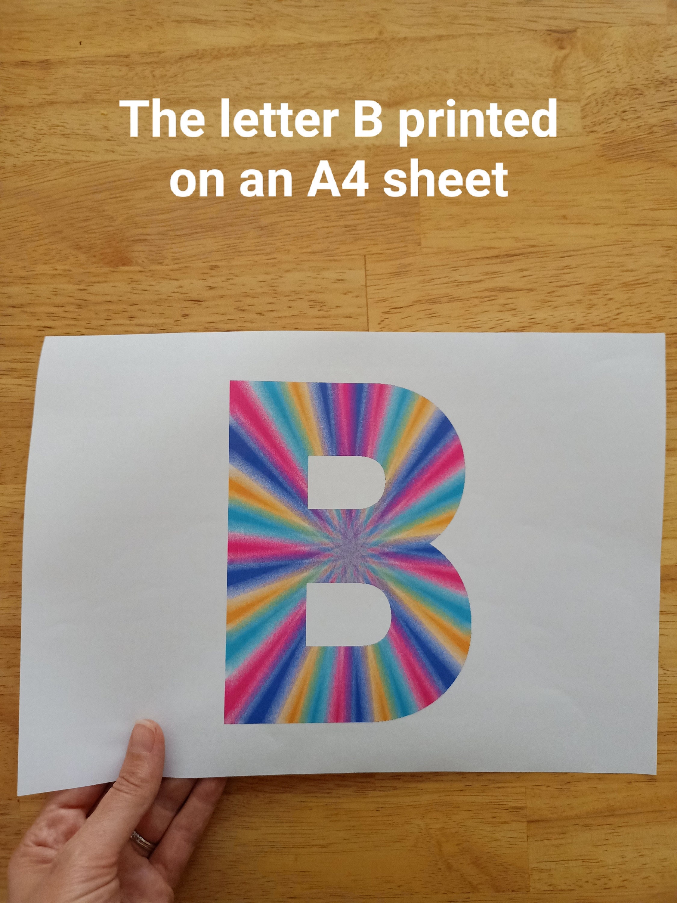 Rainbow Frosted Glass Letters and Numbers Rainbow Alphabet Etsy